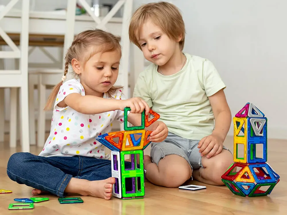 Children developing problem-solving skills through play