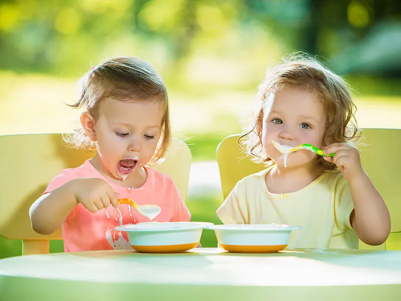 Daycare centers typically follow a structured routine that includes feeding