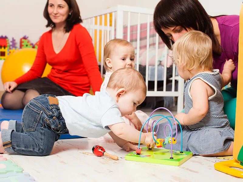 Schedule a visit to the daycare center to observe the environment and interactions between caregivers and infants
