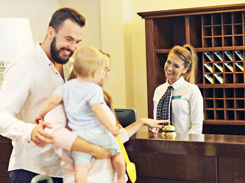 Choosing a hotel that offers babysitting services
