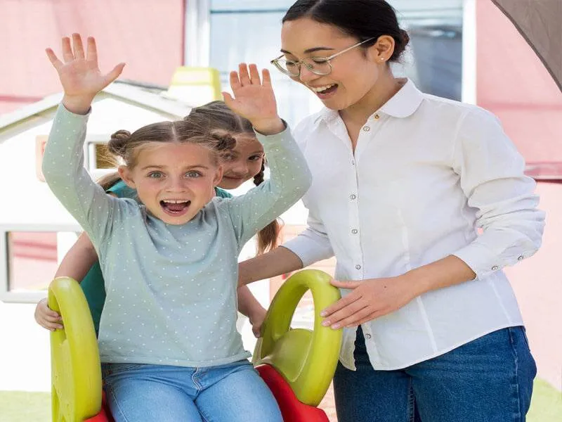The ratio of caretakers to children