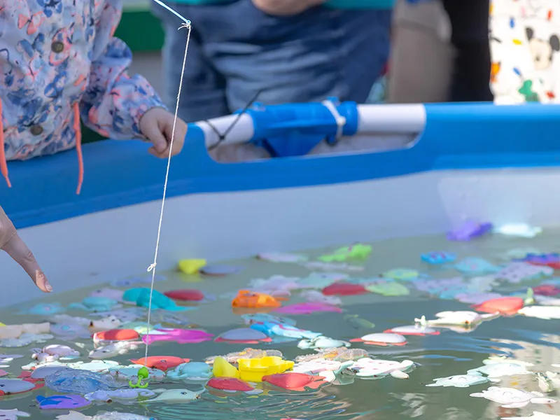 Creating a fishing game with magnetic fish