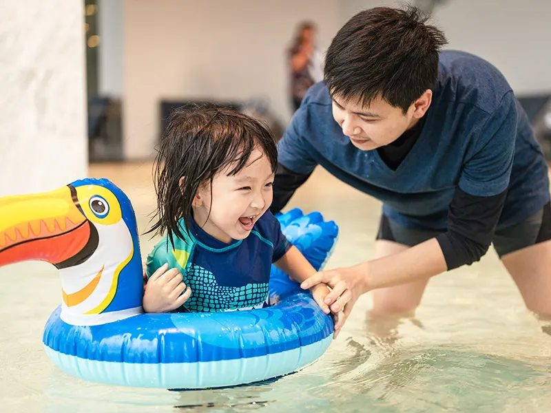 Adapting water play activities for special needs children