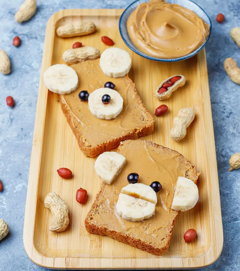 Nut Butter and Banana Sandwich